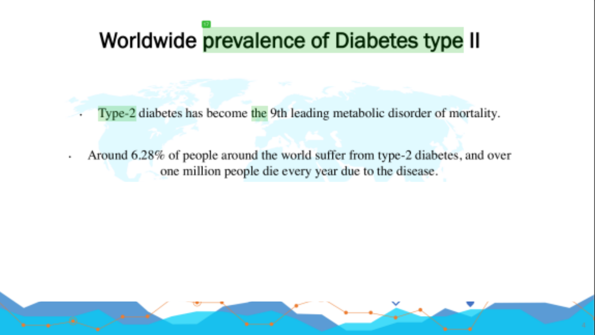 BIOL122 Worldwide prevalence of Diabetes type II