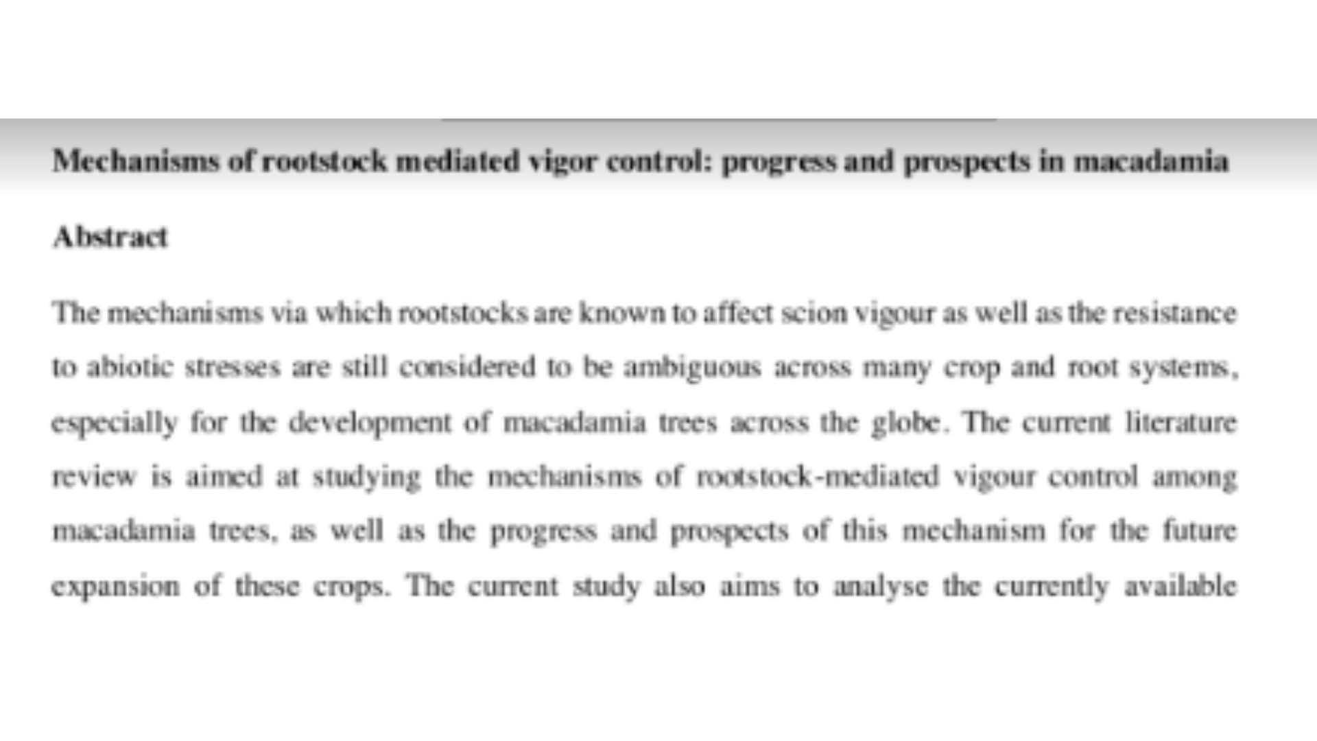 BIOL3213 Abstract