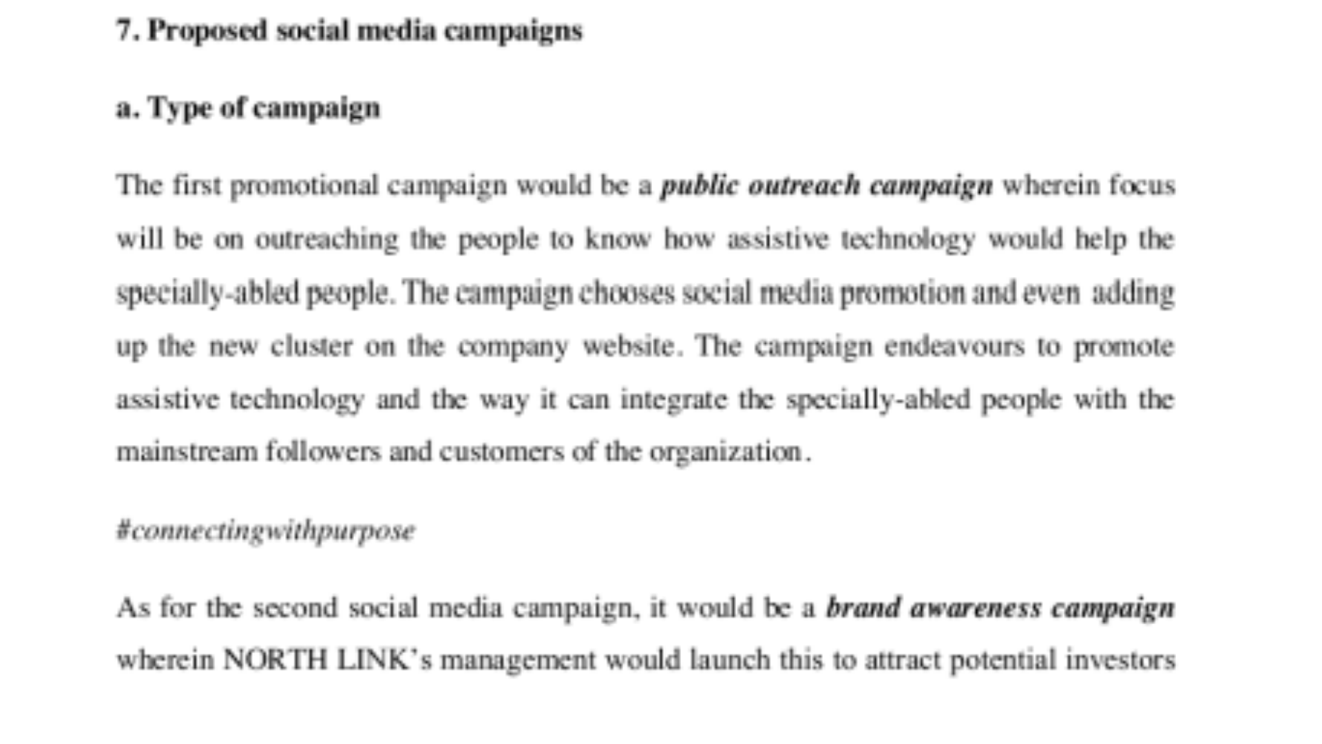 BUS2SMV Proposed Social Media Campaigns