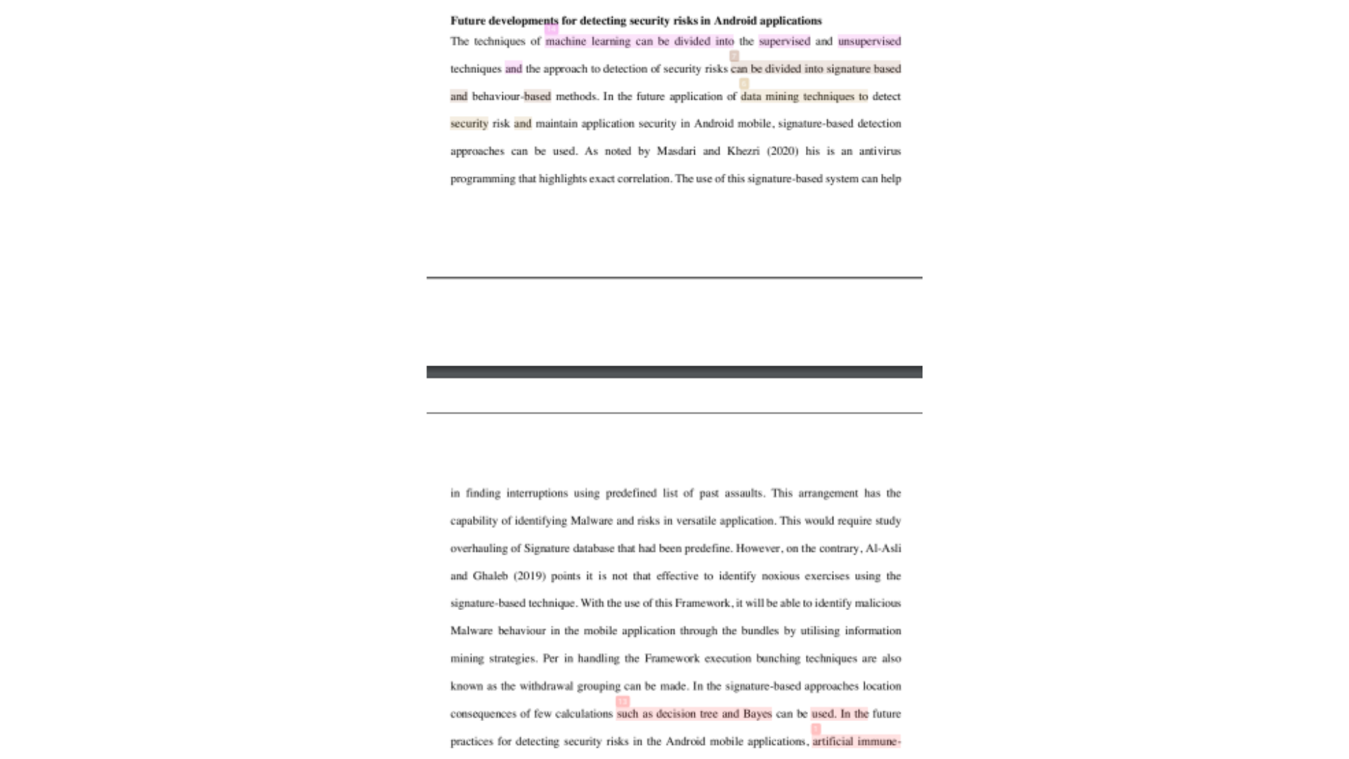 CIS5206 Future developments for detecting security risks in android applications