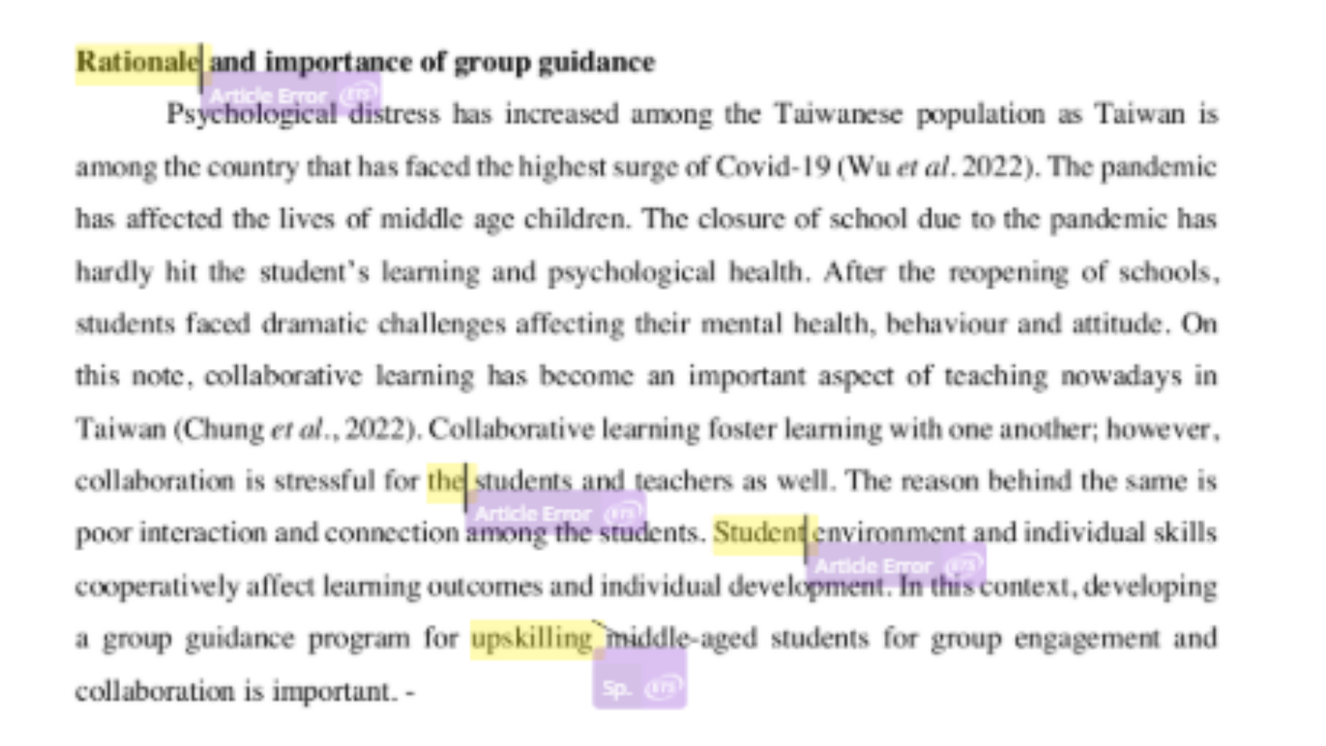 EDUC7010 Rationale and importance of group guidance