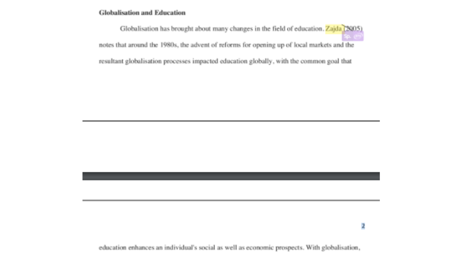 EDUC7101 Globalisation and Education