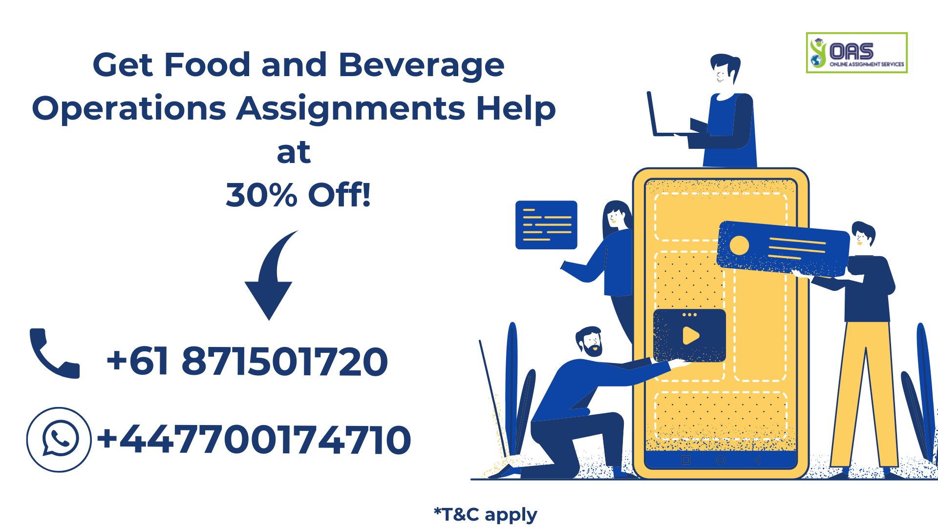 HOSP1003 Get Food and Beverage Operations Assignments Help at 30 percent off