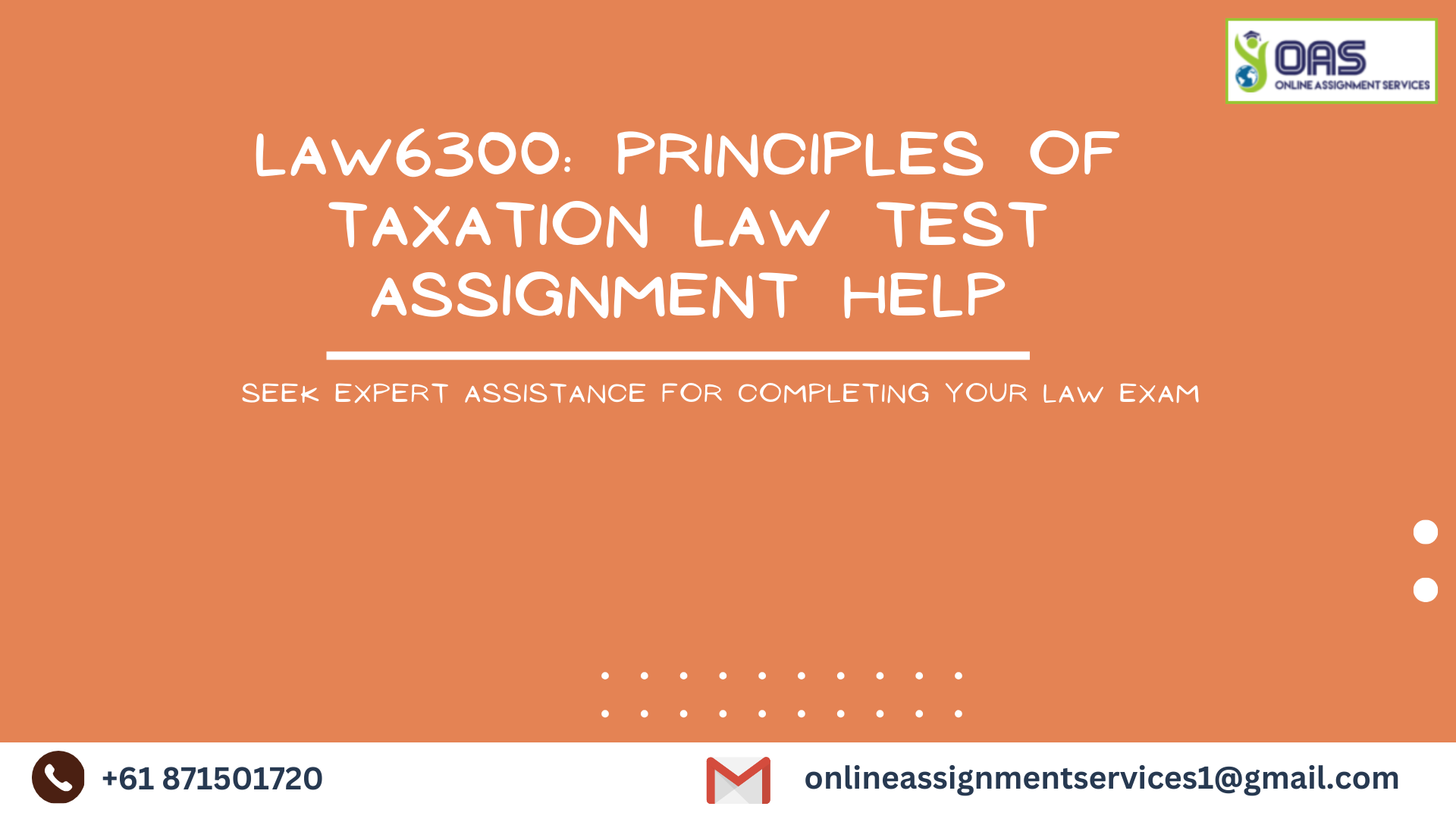 LAW6300 Principles of Taxation Law Test Assignment help