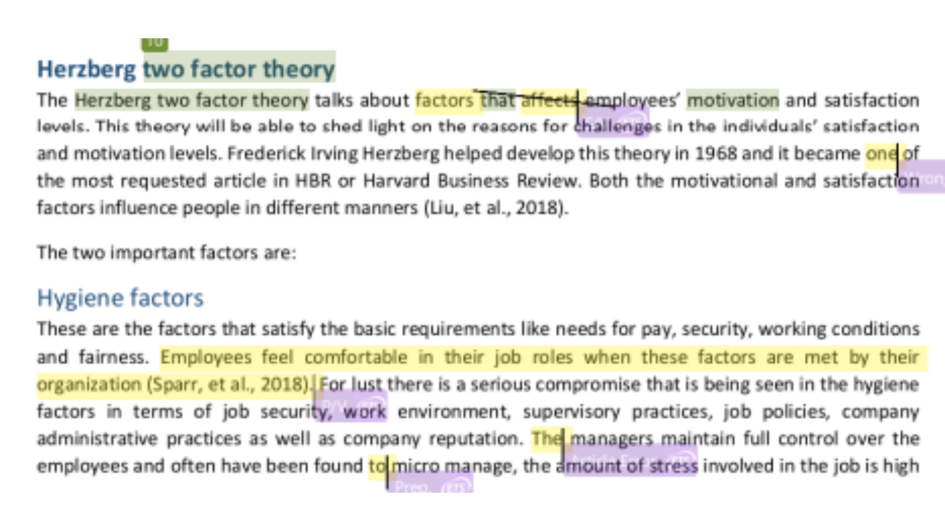 MBUS102 Herzberg's Two-Factor Theory