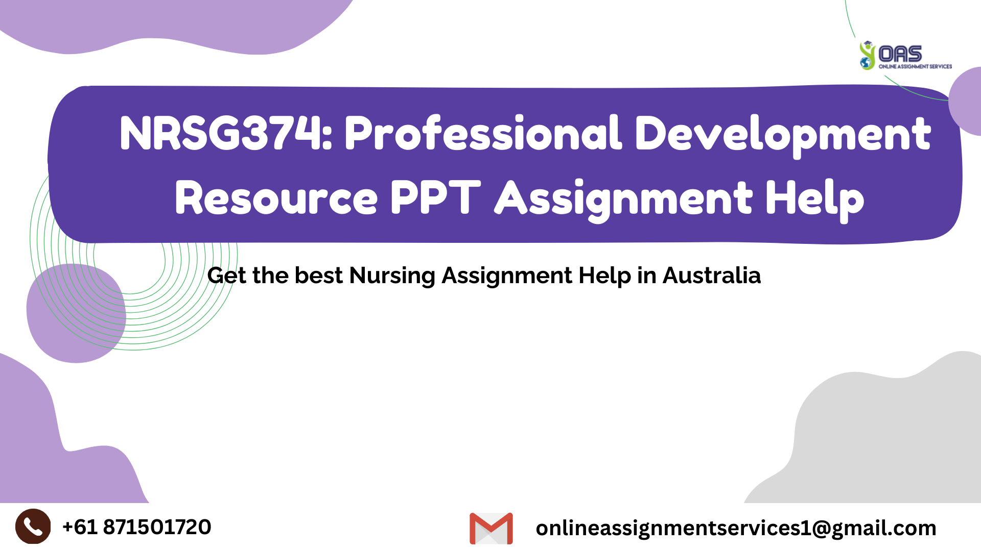 NRSG374 Professional Development Resource PPT Assignment Help