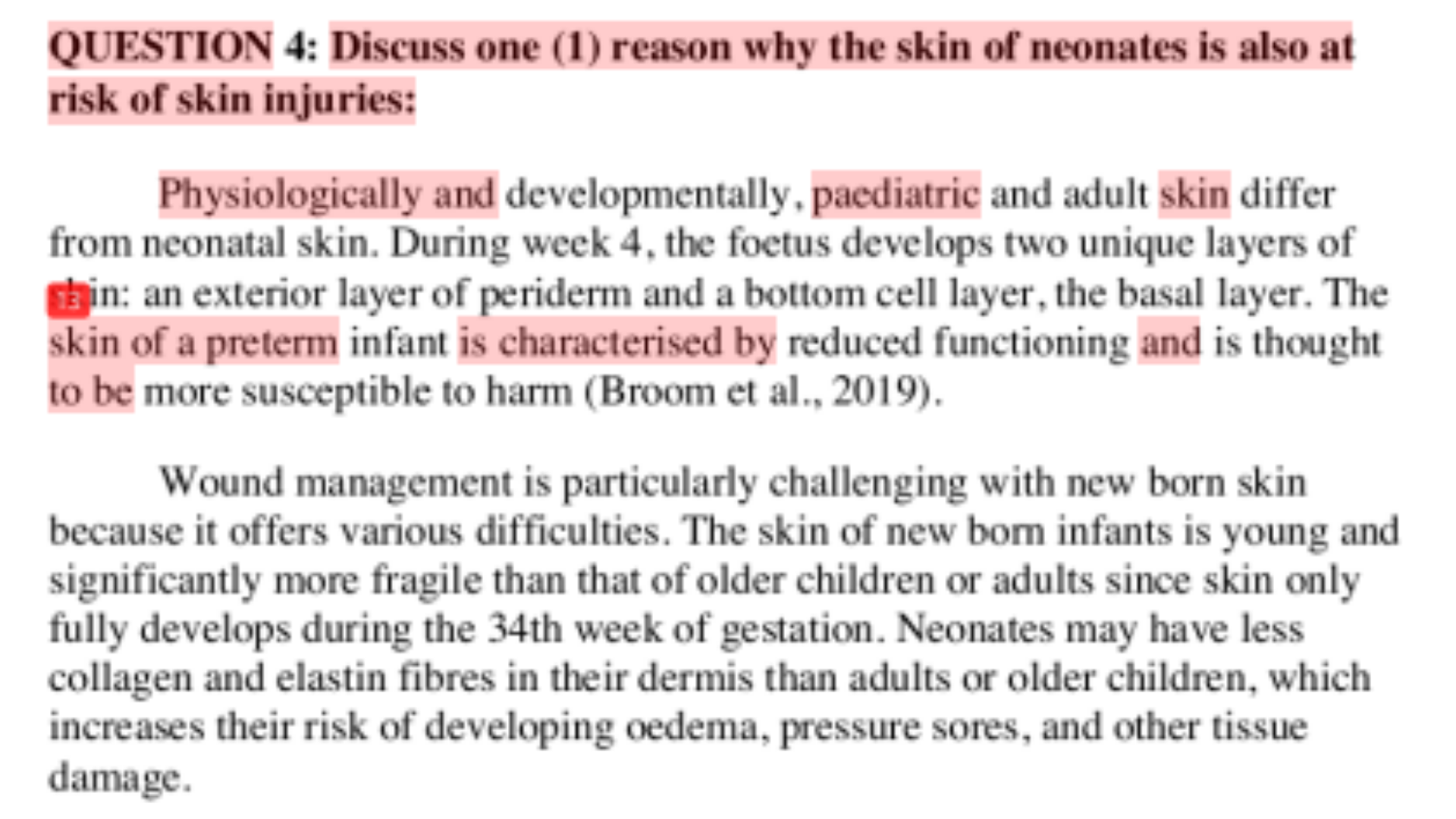 NSB608 Question 4