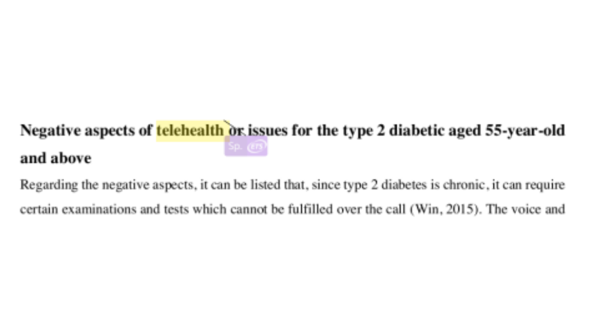 NSG3NCI Negative aspects of telehealth or issues for the client