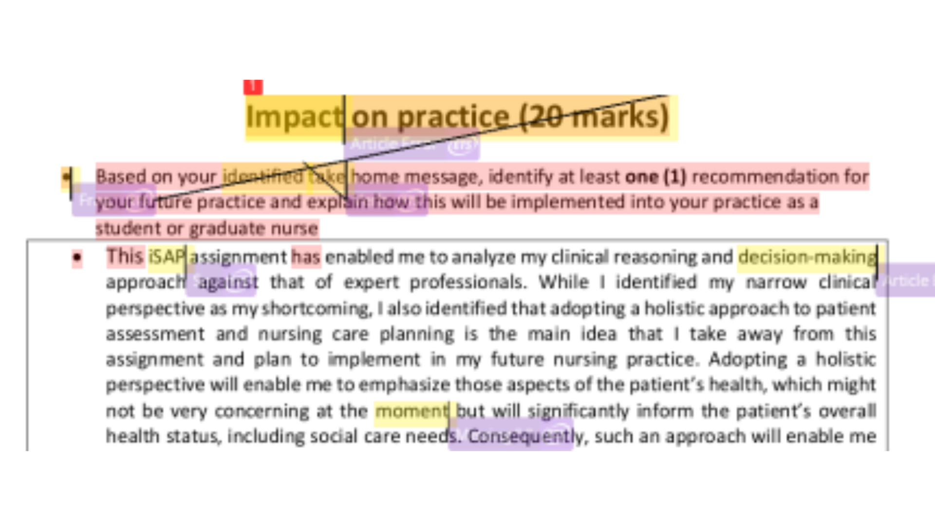 NUR5111 Impact on practice