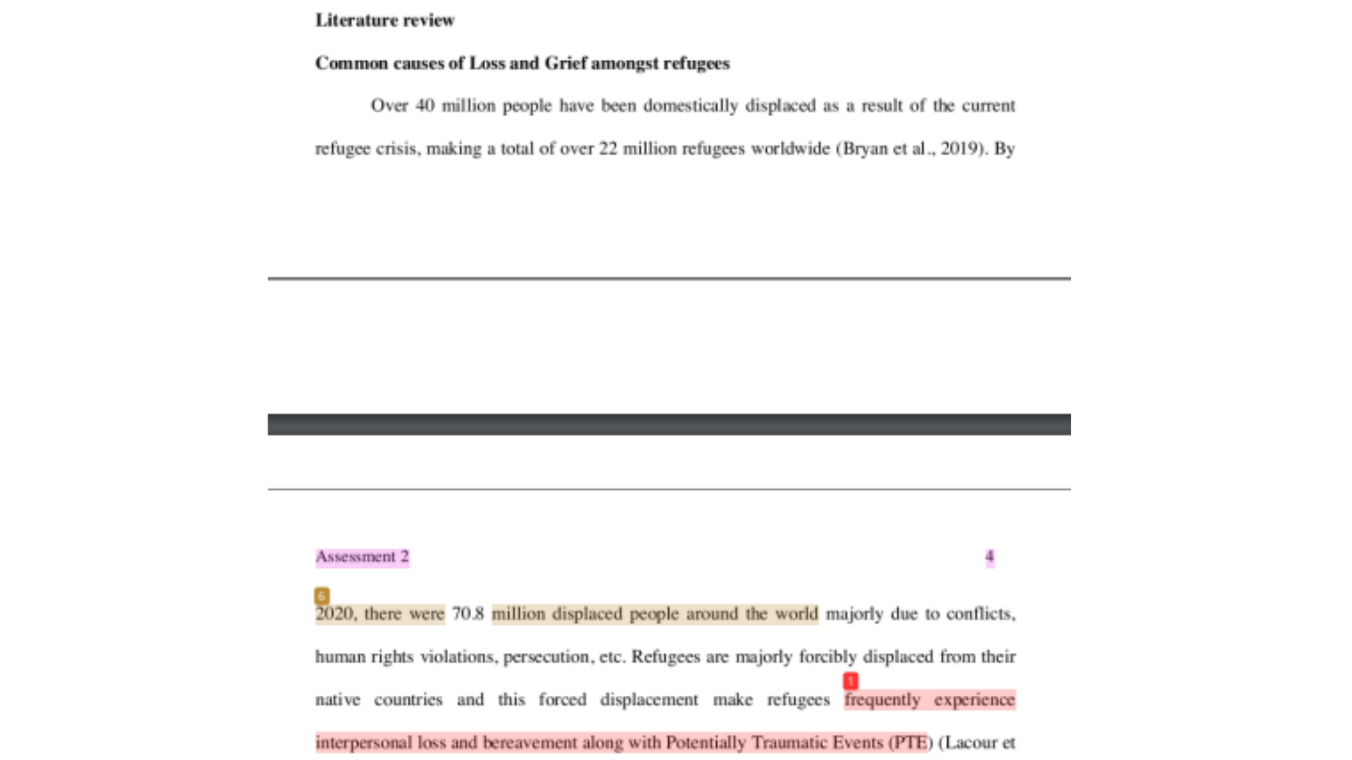 SOAD3006 Common Causes of Loss and Grief Amongst Refugees