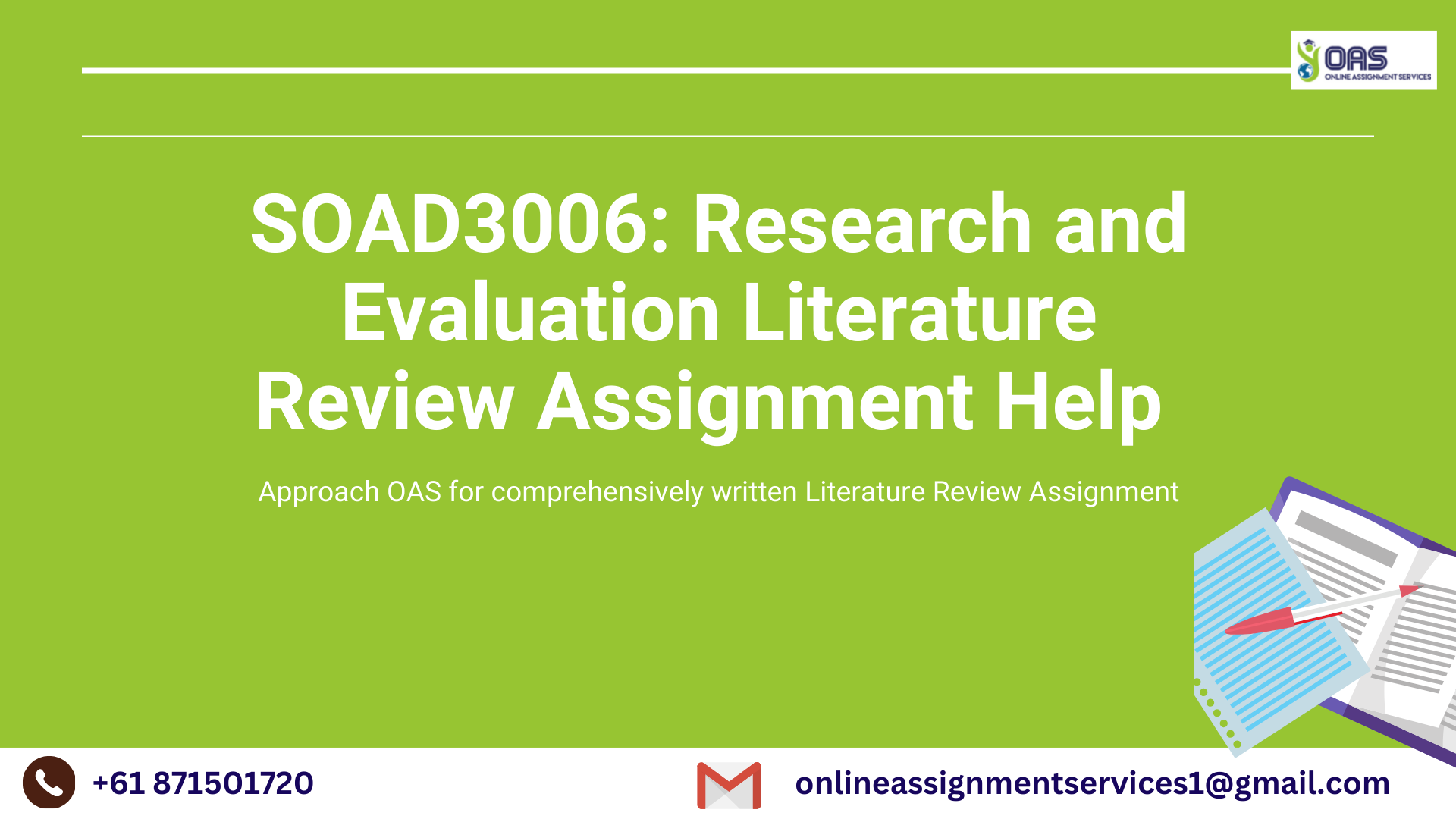 SOAD3006 Research and Evaluation Literature Review Assignment Help