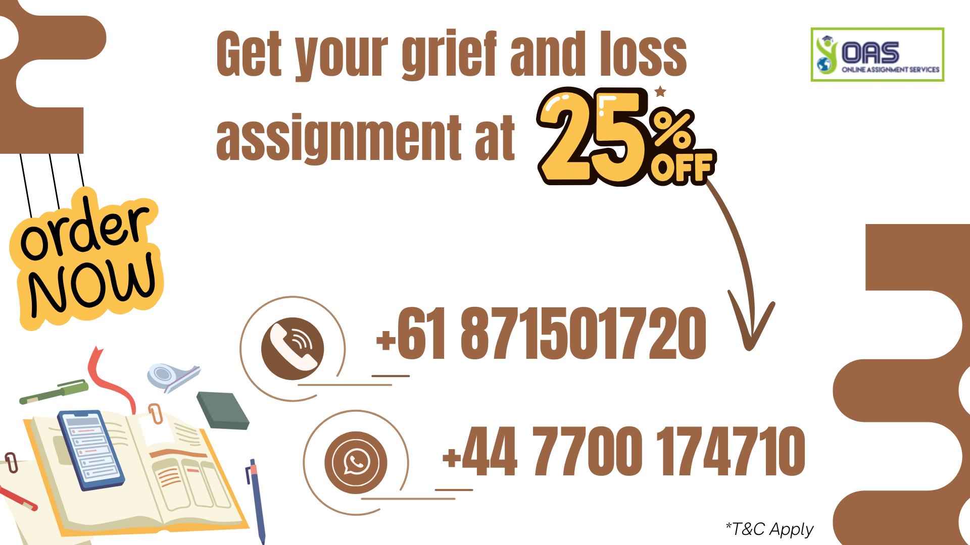 SOAD3008 Get your grief and loss assignment at 25 percent off