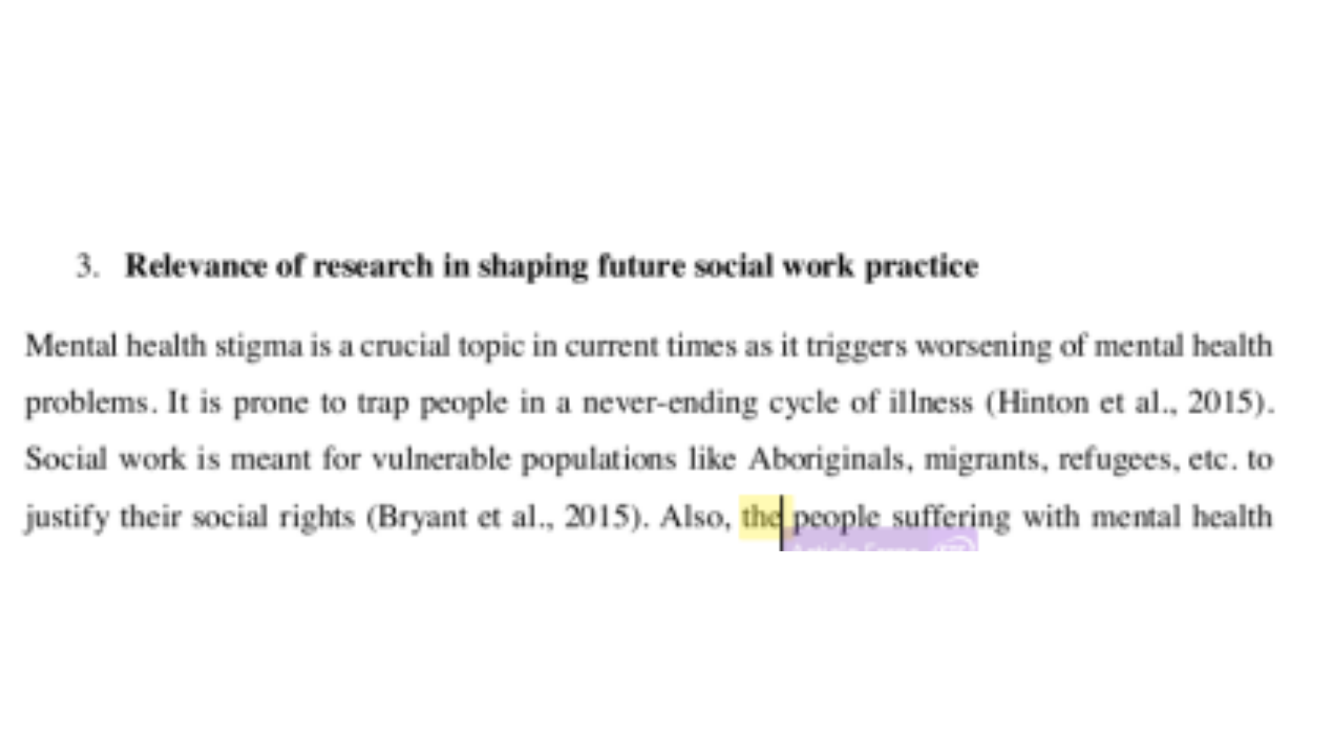 SWTP237 Relevance of research in shaping future social work practice