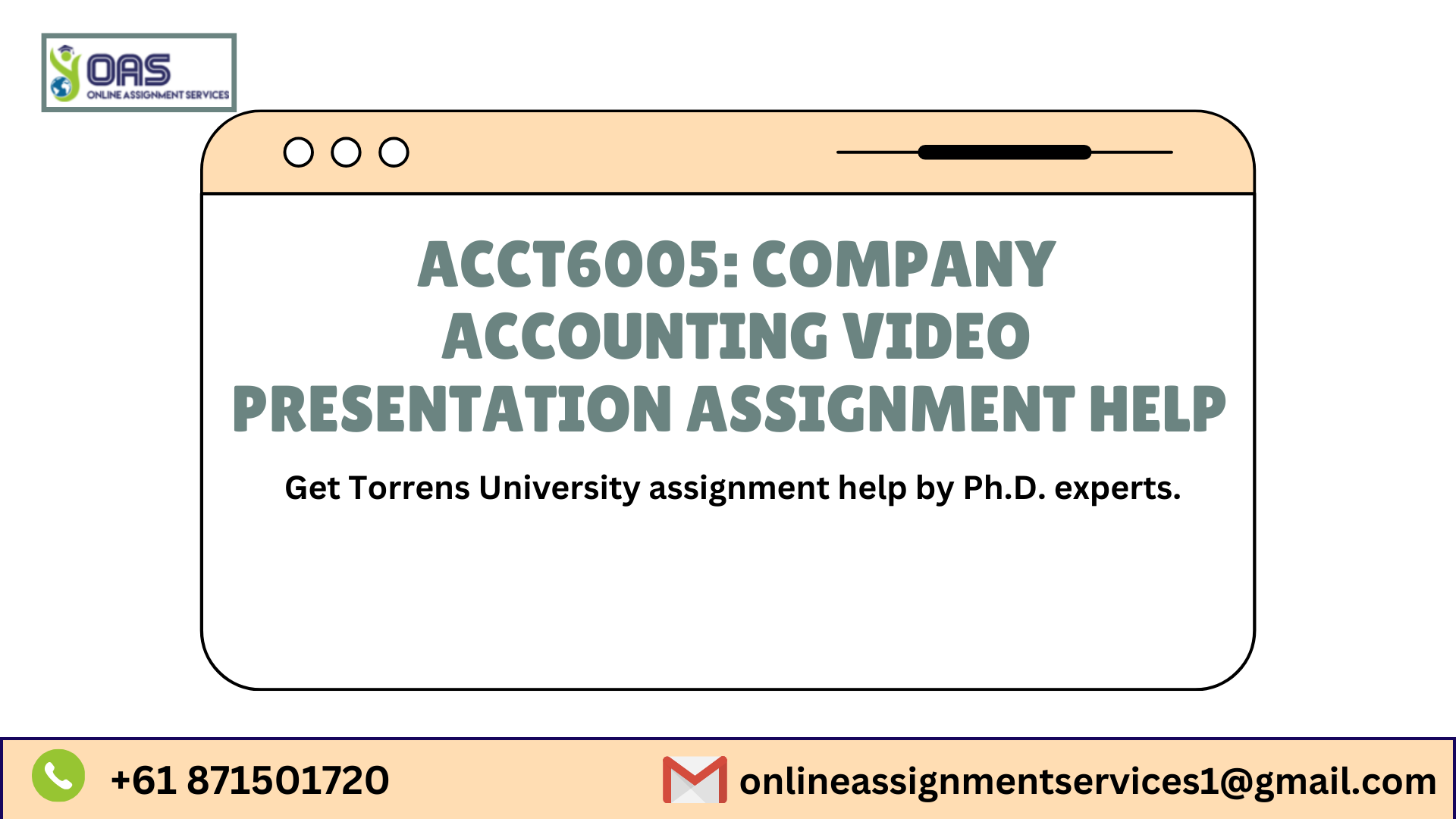 ACCT6005 Company Accounting Video Presentation Assignment Help