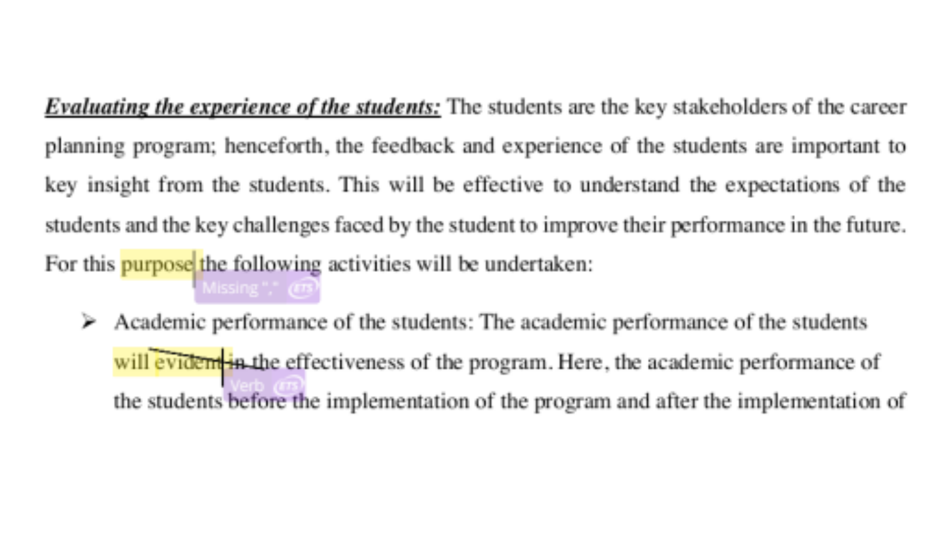 EDUC7010 Evaluating the experience of the students