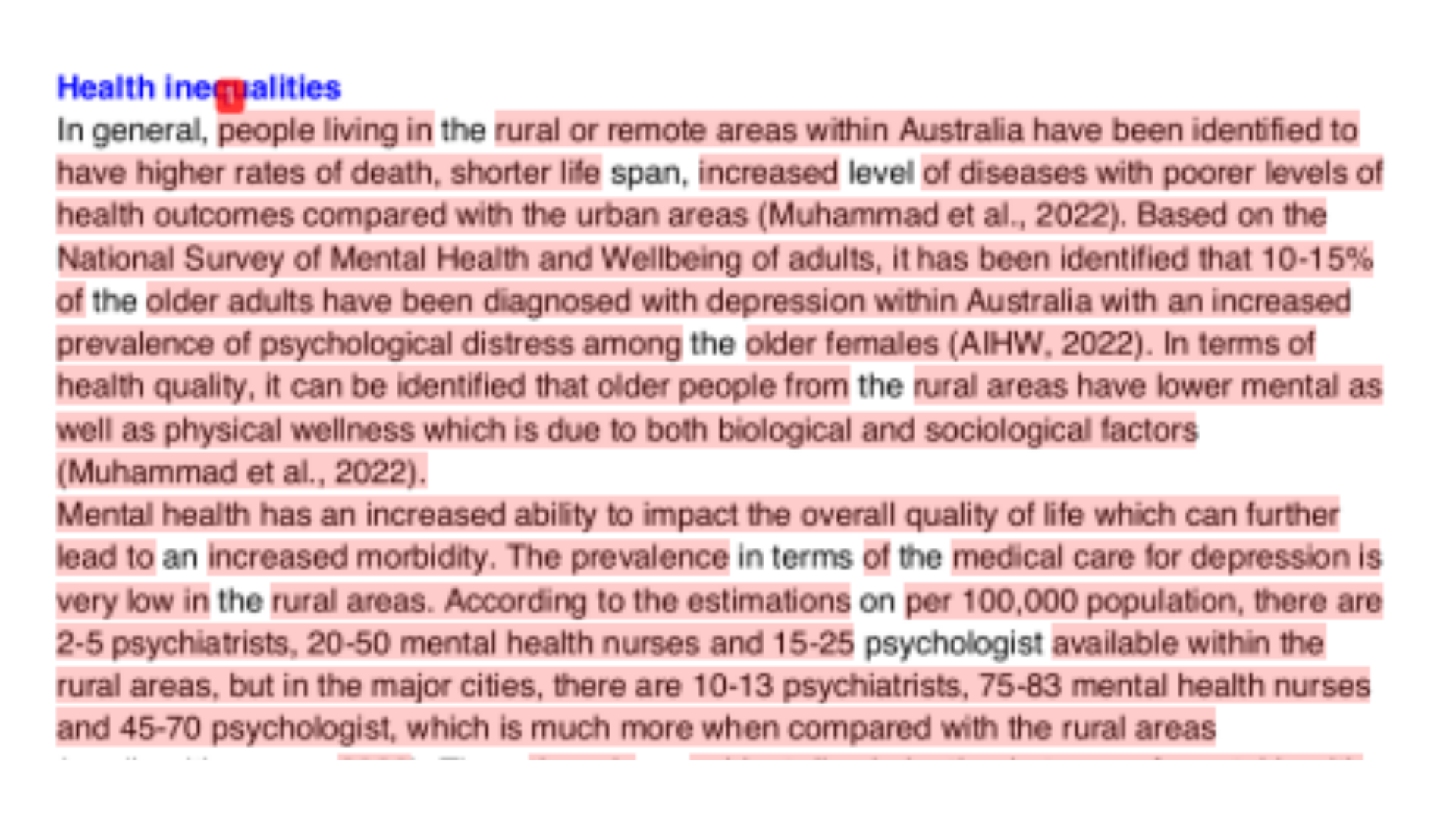 NURBN3034 Health inequalities