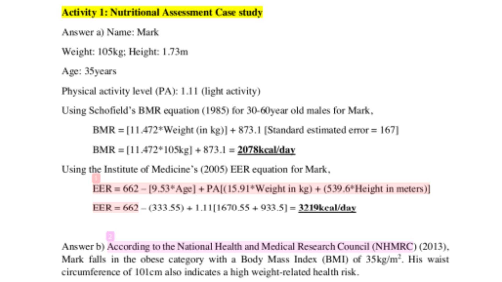 NUTR2005 Activity 1