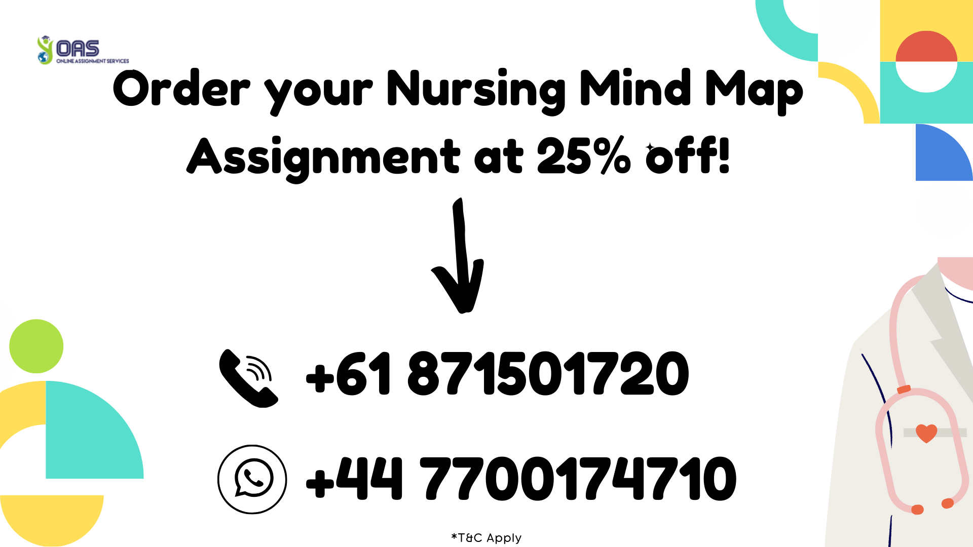 Order your Nursing Mind Map Assignment at 25 percent off