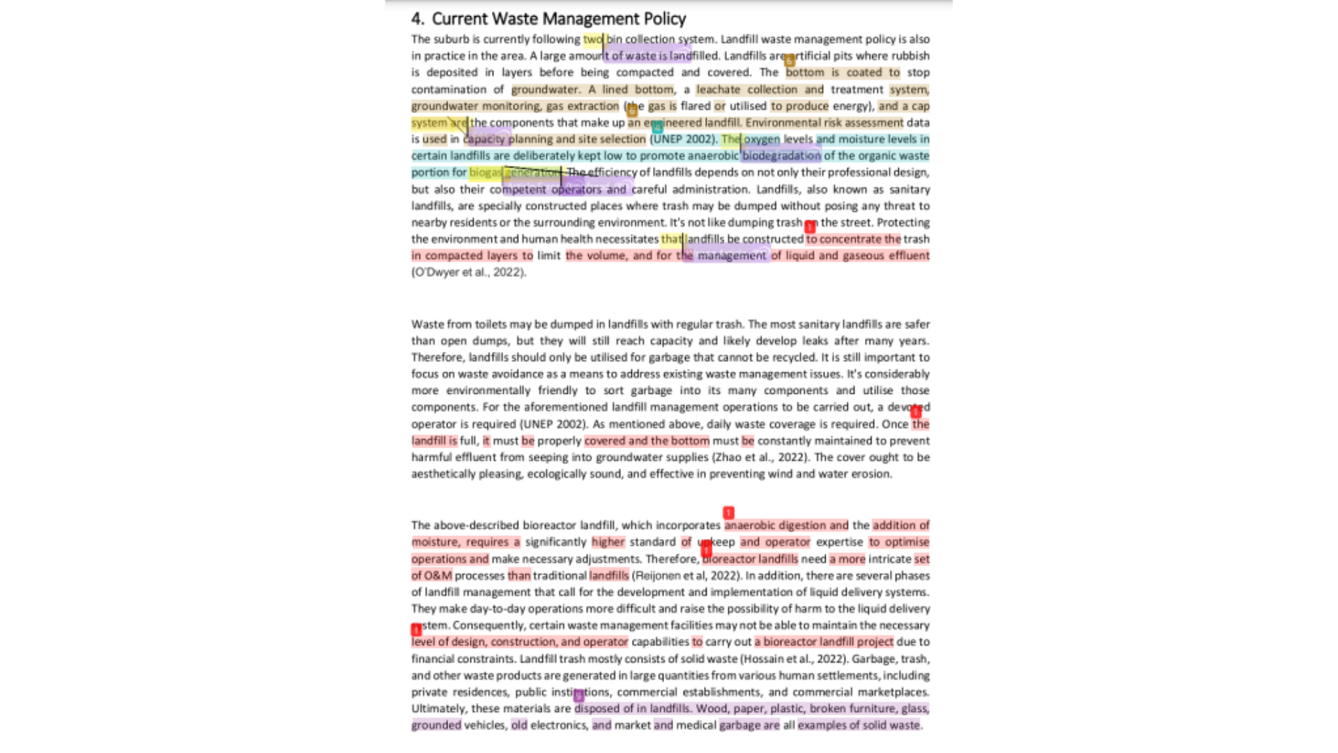 SCI5110 Current Waste Management Policy