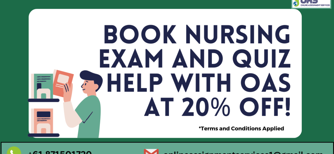 Book Nursing exam and quiz help with OAS at 20% off!