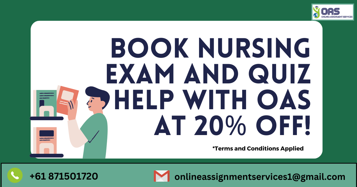 Book Nursing exam and quiz help with OAS at 20% off!