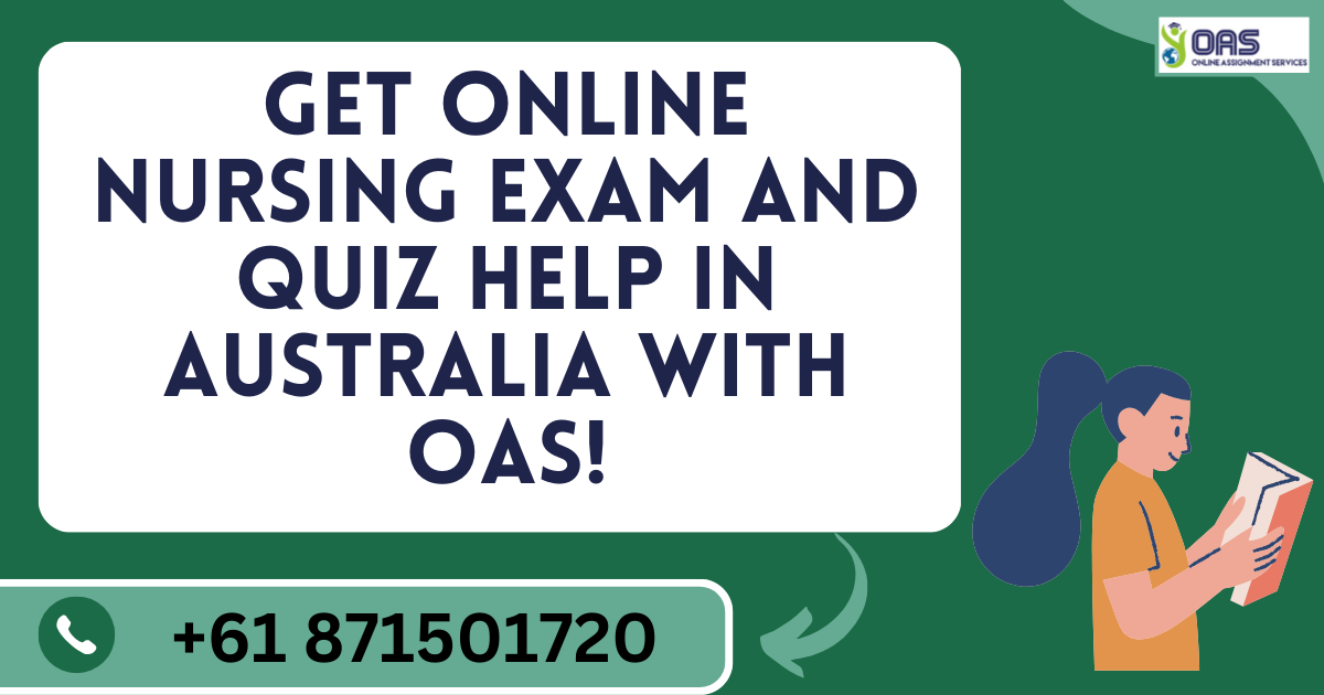 Get online nursing exam and quiz help in Australia.